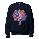 Royal Blue & Orange Tree Sweatshirt