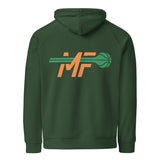 Major Fundamentals grren/orange raglan hoodie