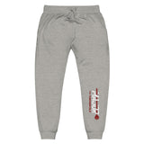 MF Maroon fleece sweatpants