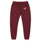 MF Maroon fleece sweatpants