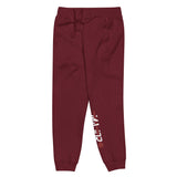 MF Maroon fleece sweatpants