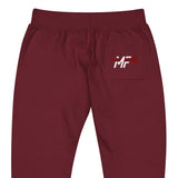 MF Maroon fleece sweatpants