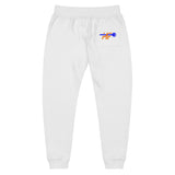 MF white fleece sweatpants