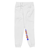 MF white fleece sweatpants