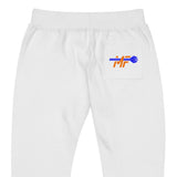 MF white fleece sweatpants