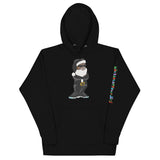 Back Santa black Hoodie
