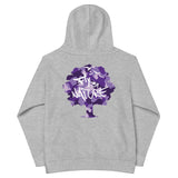 Kids Purple Camo fleece hoodie