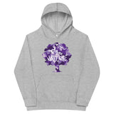 Kids Purple Camo fleece hoodie