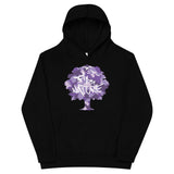 Kids Purple Camo fleece hoodie
