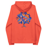 OrangeBlueCamo eco raglan hoodie