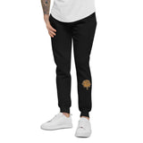 Leopard fleece sweatpants