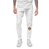 Leopard fleece sweatpants