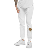 Leopard fleece sweatpants