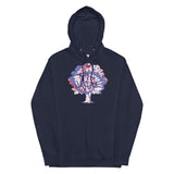 RedWhiteBlue Dye Tree hoodie