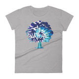 Women's Blue TieDye sleeve t-shirt