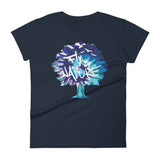 Women's Blue TieDye sleeve t-shirt