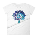 Women's Blue TieDye sleeve t-shirt